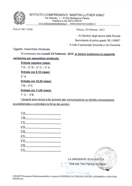 ISTITUTO COMPRENSIVC) &ldquo;MARTIN LUTHER KING&rdquo;