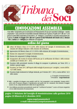 Soci - Cooperativa Risanamento Bologna