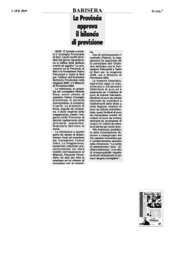 Stampa Rassegna (33 pagine)