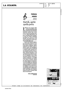 la stampa - Orchestra Sinfonica Nazionale