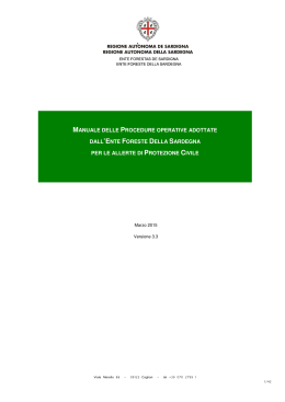 manuale delle procedure operative adottate dall`ente foreste della