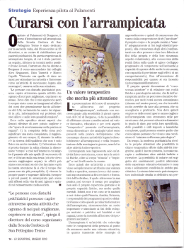 Curarsi con l`arrampicata