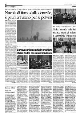 Nuvola di fumo dalla centrale, è paura a Turano per le polveri