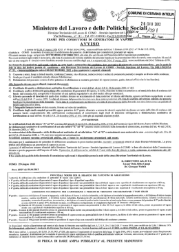 Ministero del Lavoro e delle Politiche Soeia`lij59