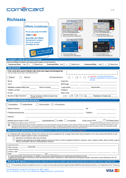 Corn&egrave;rcard Classic Richiesta carta Corn&egrave;rcard