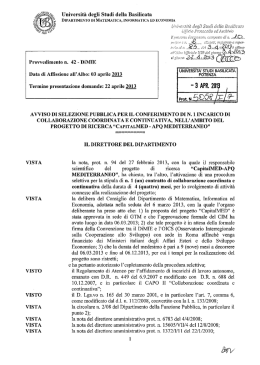 DIPARTIMENTO DI MATEMATICA, INFORMATICA ED ECONOMIA