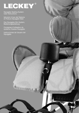 Squiggles Seating System User Instructions Istruzioni d`uso