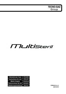 Manual de uso Multisteril