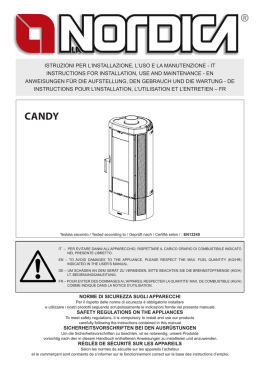 istruzioni per l`installazione, l`uso e la manutenzione