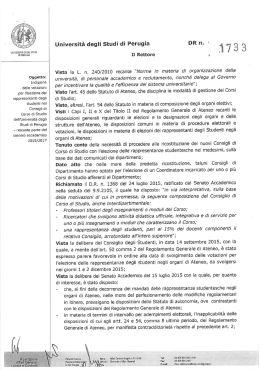 Votazioni per l`elezione dei rappresentanti degli studenti nei