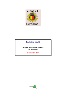 2` semestre 2005 - Biblioteche Regione Lombardia