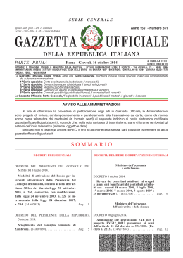 GAZZETTA UFFICIALE - Consigli Distrettuali di Disciplina