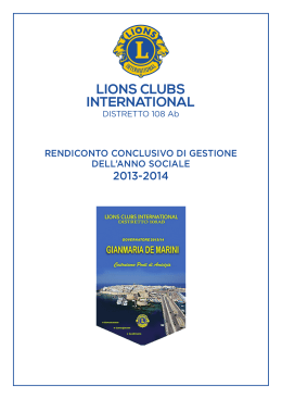 lions clubs international - Lions Club – Distretto 108 Ab Puglia