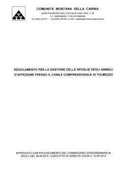 link al documento - Comunità Montana della Carnia