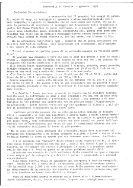 Lettere dell`anno 1991 - Parrocchia di Caselle