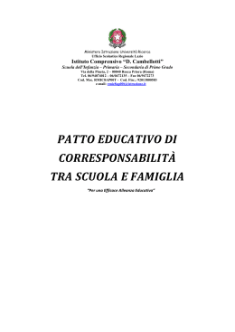 Patto di Corresponsabilità - IC Cambellotti