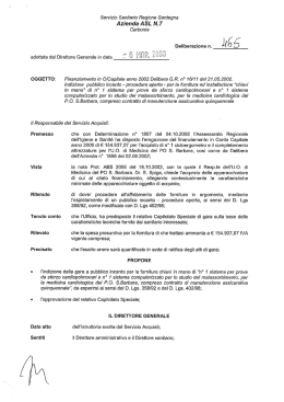 Delibera del 06 Marzo 2003, N.465