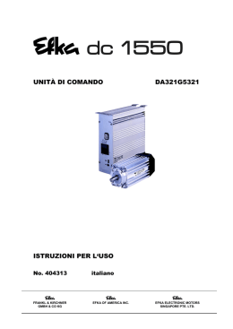 unit&agrave; di comando da321g5321 istruzioni per l`uso