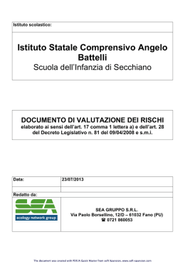 DVR Scuola Infanzia Secchiano