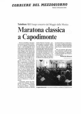 Maratona classica a Capodimonte