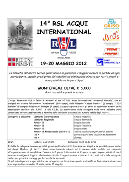 Depliant informativo - Federazione Italiana Badminton