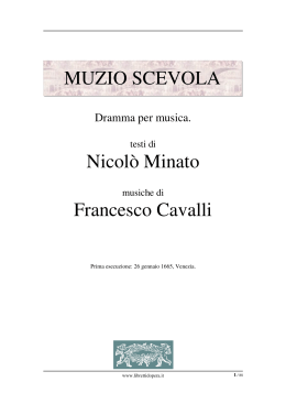 Muzio Scevola - Libretti d`opera italiani