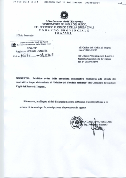 dipartimento dei vigili del fuoco