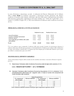tasse e contributi aa 2006/2007 - University of Milano