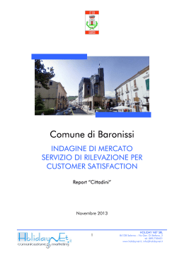 Anno 2013 Relazione Finale Cittadini