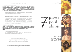 parole poi il silenzio