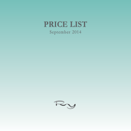 price list - RIO YACHTS