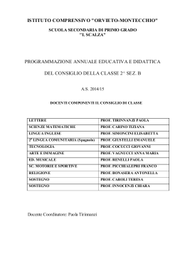 classe 2 b - Istituto Comprensivo Orvieto