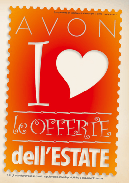 Supplemento al Catalogo 7/2012 scarica il PDF