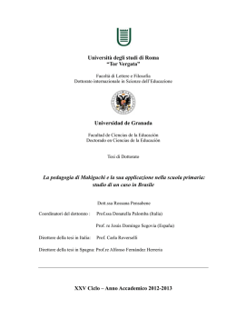 Universit&agrave; degli studi di Roma &ldquo;Tor Vergata&rdquo; Universidad