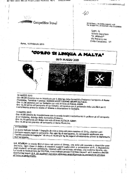 CORSO LINGUA MALTA - IIS U. Midossi di Civita Castellana