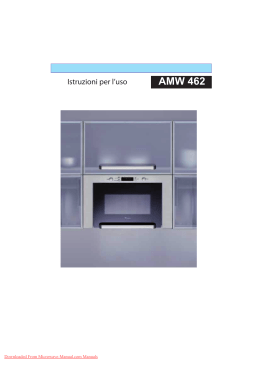 Whirlpool AMW 462 IX Microwave User Guide Manual