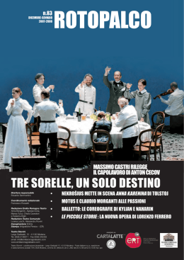 trE SorEllE, UN Solo DEStINo - produzioni ert
