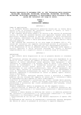 DL 19 settembre 1994, nr. 626