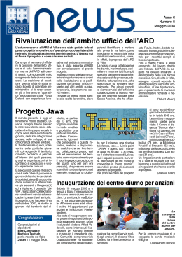 Bollettino News n. 5 - maggio 2008 (PDF 407 KB)