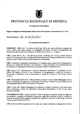 DET. COMM. N.16 - Provincia Regionale di Messina