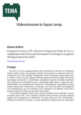 Videomisurare lo Squat-Jump
