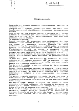 Disagio giovanile 92