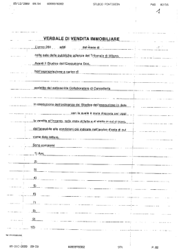 Verbale di vendita immobiliare