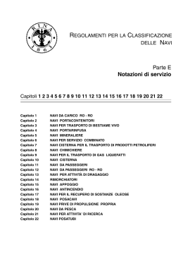Parte E Notazioni di servizio