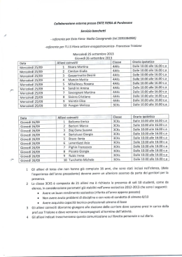 Collaborazione esterna presso ENTE FlE RA di Pordenone Servizio