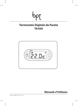 Termostato Digitale da Parete TA 450