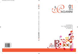 Il Paganini n. 1/2015 - Conservatorio Paganini