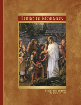 libro di mormon manuale dello studente