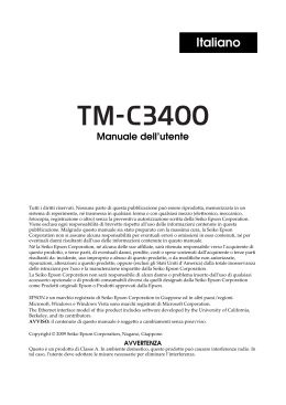 Manuale TM-C3400 ITA