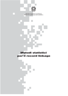 Metodi statistici per il record linkage